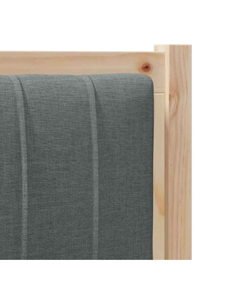 Testiera imbottita con testiera Marrone 100 cm Pino massello