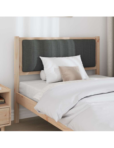 Testiera imbottita con testiera Marrone 100 cm Pino massello