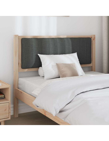 Testiera imbottita con testiera Marrone 100 cm Pino massello