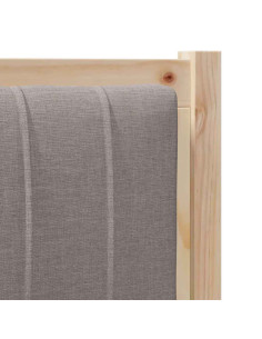 Testiera imbottita con testiera Marrone 100 cm Pino massello 2