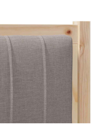 Testiera imbottita con testiera Marrone 100 cm Pino massello