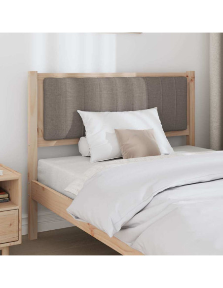 Testiera imbottita con testiera Marrone 100 cm Pino massello