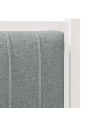 Testiera imbottita con testiera Bianco 100 cm Pino massello