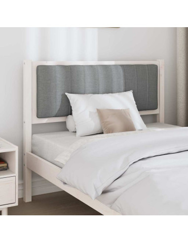 Testiera imbottita con testiera Bianco 100 cm Pino massello
