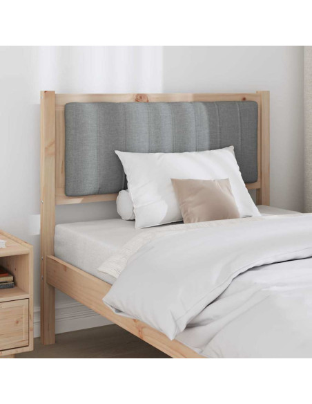 Testiera imbottita con testiera Marrone 90 cm Pino massello