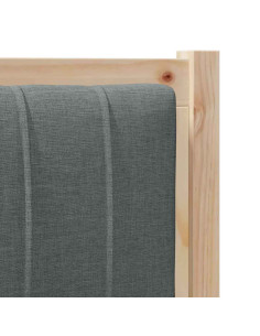 Testiera imbottita con testiera Marrone 90 cm Pino massello 2