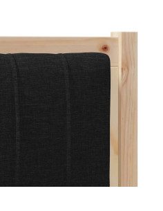 Testiera imbottita con testiera Marrone 90 cm Pino massello 2