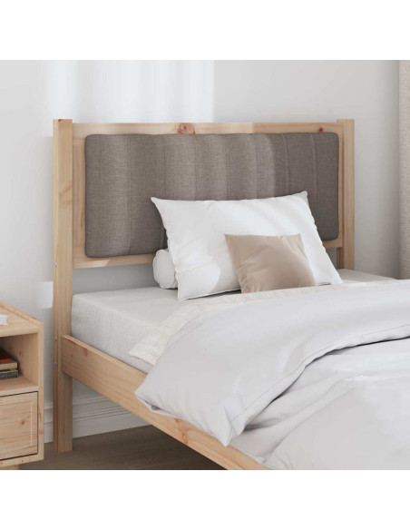 Testiera imbottita con testiera Marrone 90 cm Pino massello
