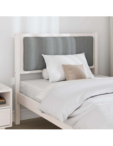 Testiera imbottita con testiera Bianco 90 cm Pino massello