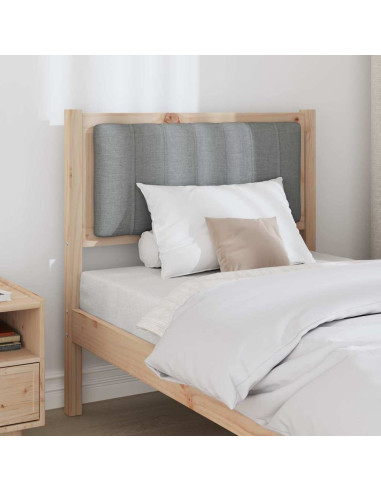 Testiera imbottita con testiera Marrone 80 cm Pino massello
