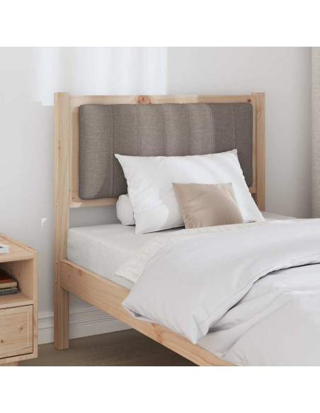 Testiera imbottita con testiera Marrone 80 cm Pino massello