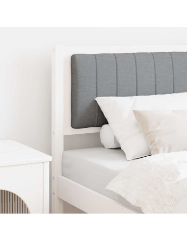 Testiera imbottita con testiera Bianco 80 cm Pino massello