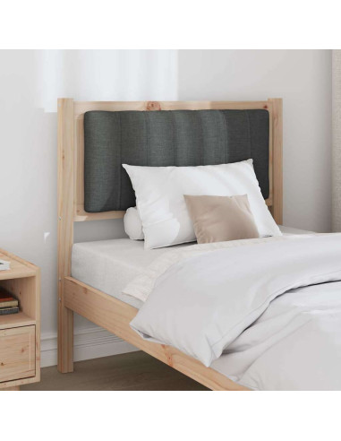 Testiera imbottita con testiera Marrone 75 cm Pino massello