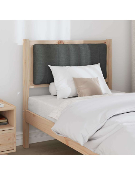 Testiera imbottita con testiera Marrone 75 cm Pino massello