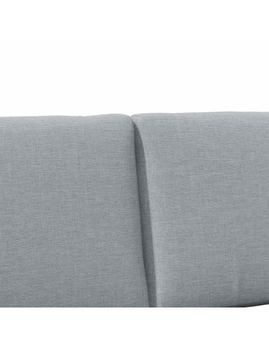 Testiera imbottita Grigio chiaro 200 cm Pino massello