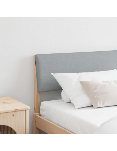 Testiera imbottita Grigio chiaro 180 cm Pino massello