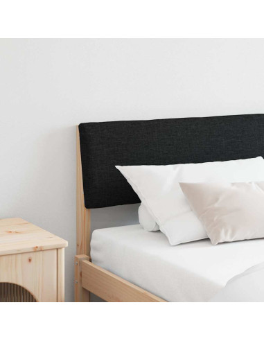 Testiera imbottita Nero 180 cm Pino massello