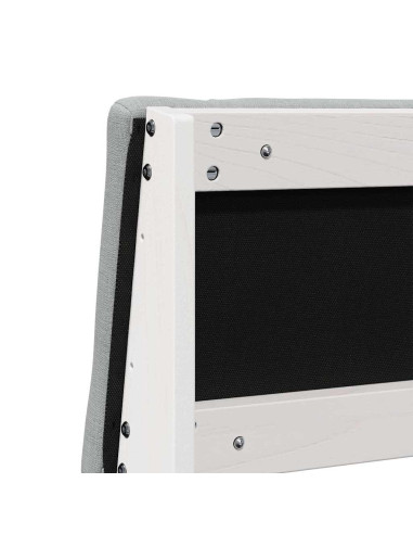 Testiera imbottita Grigio chiaro 180 cm Pino massello