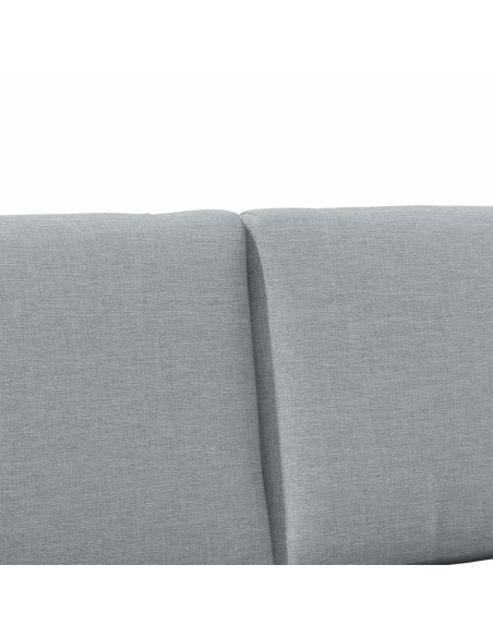 Testiera imbottita Grigio chiaro 160 cm Pino massello