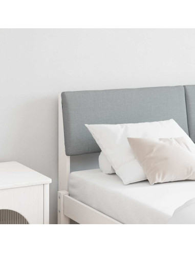 Testiera imbottita Grigio chiaro 160 cm Pino massello