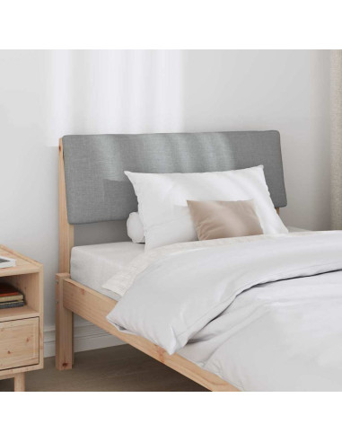 Testiera imbottita Grigio chiaro 90 cm Pino massello