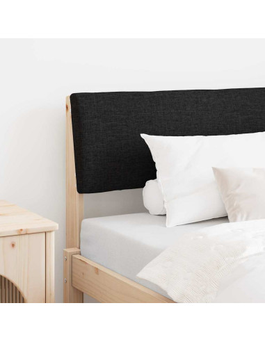 Testiera imbottita Nero 90 cm Pino massello
