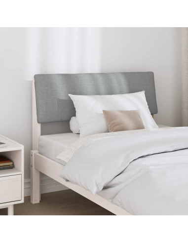 Testiera imbottita Grigio chiaro 90 cm Pino massello