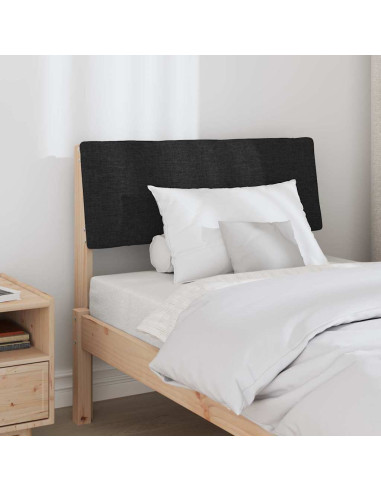 Testiera imbottita Nero 75 cm Pino massello