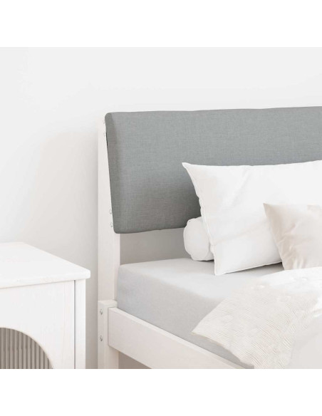 Testiera imbottita Grigio chiaro 75 cm Pino massello