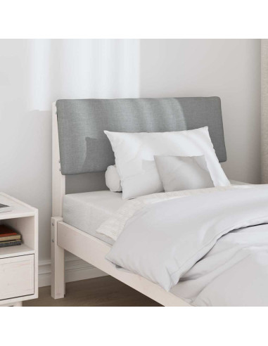 Testiera imbottita Grigio chiaro 75 cm Pino massello