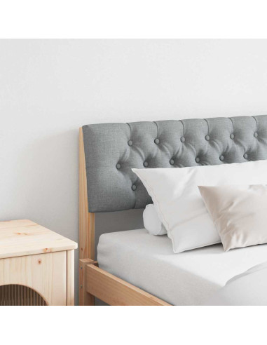 Testiera imbottita Grigio chiaro 200 cm Pino massello
