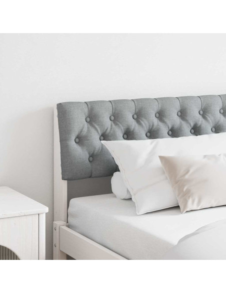 Testiera imbottita Grigio chiaro 180 cm Pino massello