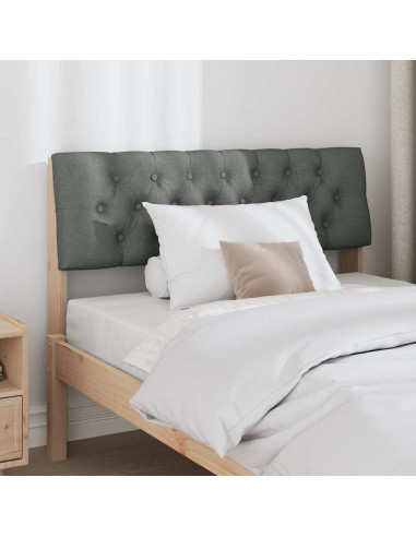 Testiera imbottita Grigio scuro 100 cm Pino massello