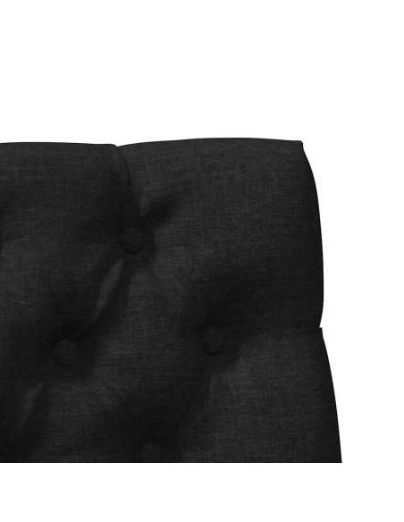 Testiera imbottita Nero 100 cm Pino massello