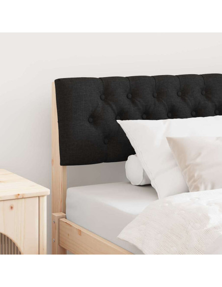 Testiera imbottita Nero 100 cm Pino massello