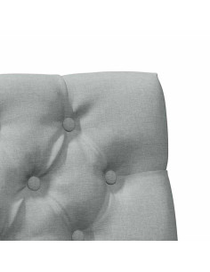 Testiera imbottita Grigio chiaro 90 cm Pino massello 2