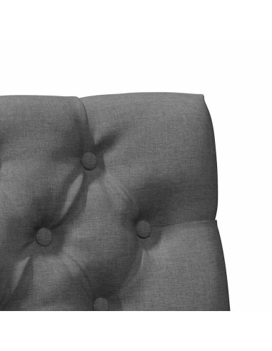 Testiera imbottita Grigio scuro 75 cm Pino massello