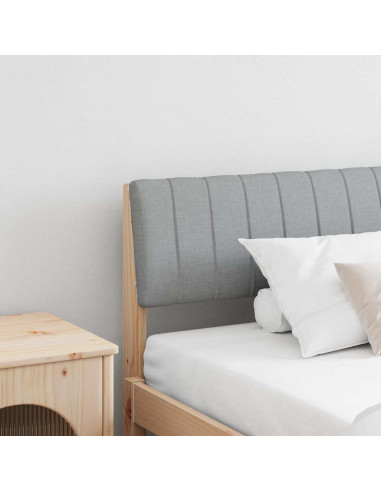 Testiera imbottita Grigio chiaro 200 cm Pino massello