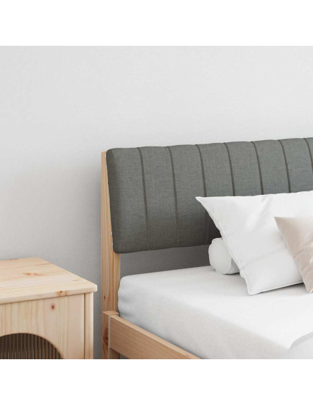 Testiera imbottita Grigio scuro 200 cm Pino massello