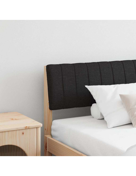 Testiera imbottita Nero 200 cm Pino massello