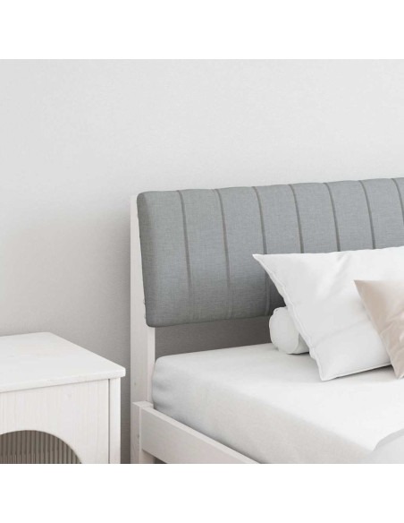 Testiera imbottita Grigio chiaro 200 cm Pino massello