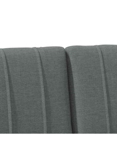 Testiera imbottita Grigio scuro 180 cm Pino massello 2