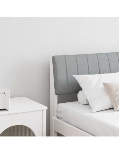 Testiera imbottita Grigio chiaro 180 cm Pino massello