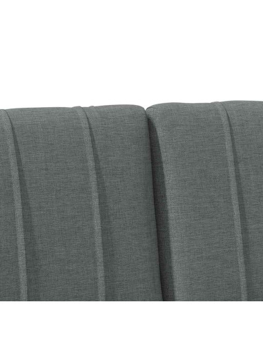 Testiera imbottita Grigio scuro 160 cm Pino massello