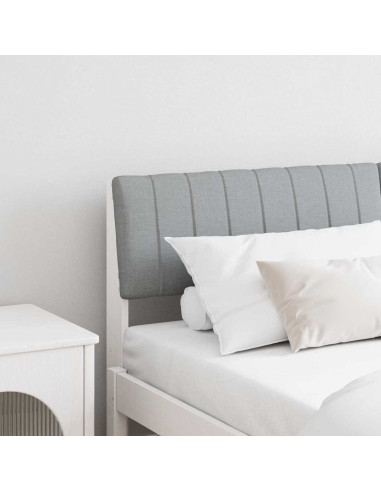 Testiera imbottita Grigio chiaro 160 cm Pino massello
