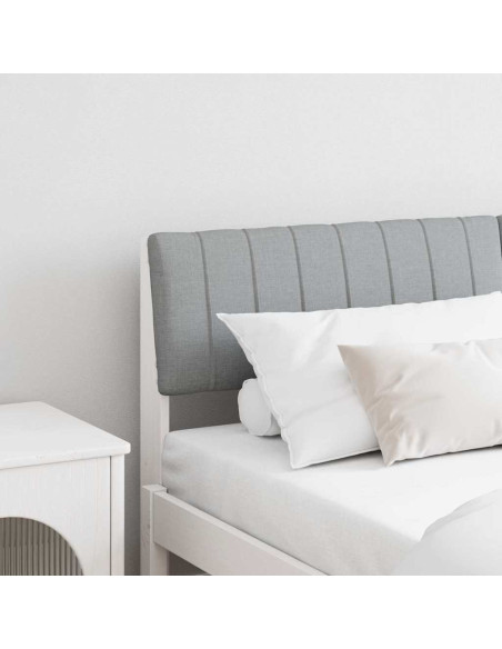 Testiera imbottita Grigio chiaro 150 cm Pino massello