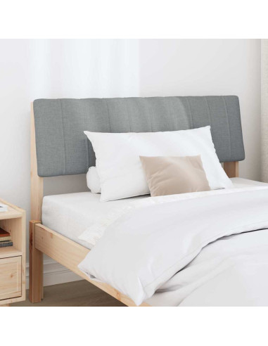 Testiera imbottita Grigio chiaro 100 cm Pino massello