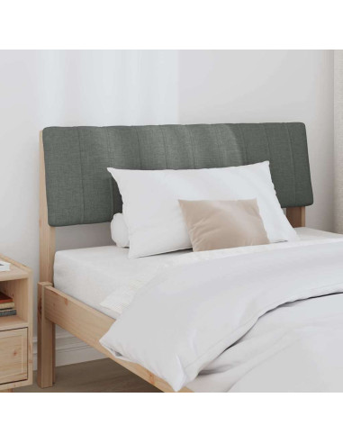 Testiera imbottita Grigio scuro 100 cm Pino massello