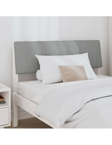 Testiera imbottita Grigio chiaro 100 cm Pino massello