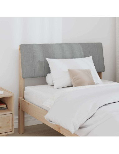 Testiera imbottita Grigio chiaro 90 cm Pino massello